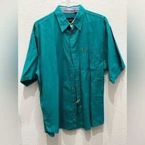 Men's Teal Button Down Shirt